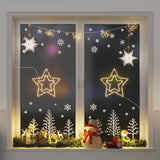 VidaXL Weihnachtsbeleuchtung Sternsilhouette 2 Stk. 50 LEDs warmweiß