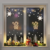 Vidaxl kerstverlichting silhouet van de kerstman2 st 35 leds warm wit