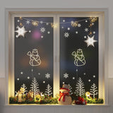 VidaXL Weihnachtsbeleuchtung Schneemann-Silhouette 2 Stk. 35 LEDs warmweiß