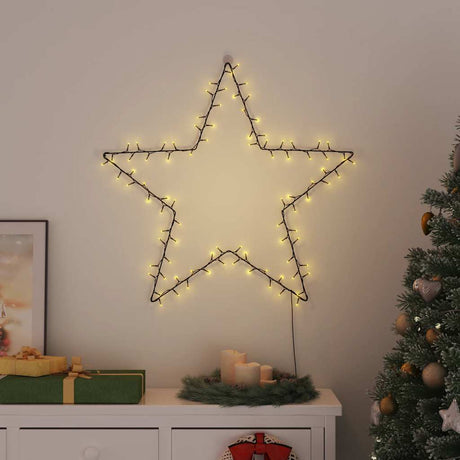 VidaXL Weihnachtsbeleuchtung Sternsilhouette 115 LEDs warmweiß