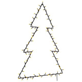 VidaXL Weihnachtsbeleuchtung Weihnachtsbaum Silhouette 115 LEDs warmweiß