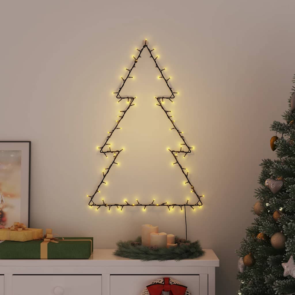 VidaXL Weihnachtsbeleuchtung Weihnachtsbaum Silhouette 115 LEDs warmweiß