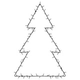 VidaXL Weihnachtsbeleuchtung Weihnachtsbaum Silhouette 115 LEDs warmweiß