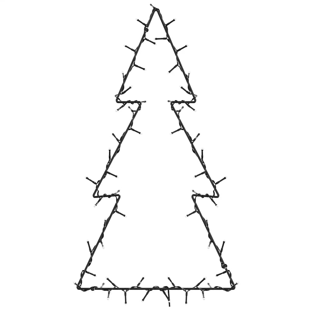 VidaXL Weihnachtsbeleuchtung Weihnachtsbaum Silhouette 80 LEDs warmweiß