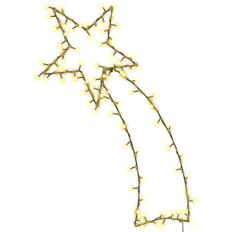 VidaXL Weihnachtsbeleuchtung Sternschnuppe Silhouette 115 LEDs warmweiß