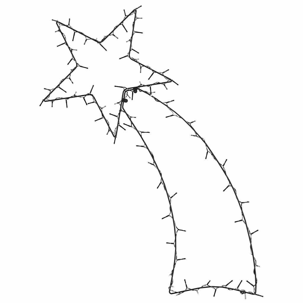 VidaXL Weihnachtsbeleuchtung Sternschnuppe Silhouette 115 LEDs warmweiß
