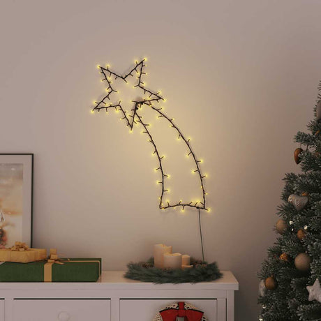 VidaXL Weihnachtsbeleuchtung Sternschnuppe Silhouette 115 LEDs warmweiß