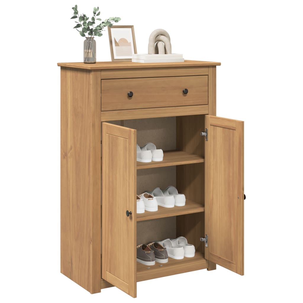 Vidaxl Shoe Cabinet Panama 80x40x114 cm Solid fyrretræ