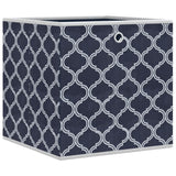 Vidaxx Aufbewahrungsboxen 4 Stück faltbar 32x32x32 cm Vliesstoff blau
