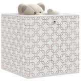 Vidaxx Aufbewahrungsboxen 4 Stück faltbar 32x32x32 cm Vliesstoff creme
