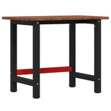 VidaXL Rechteckige Werkbank 100x60x81,5 cm massive Eiche dunkelbraun