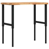 VidaXL Rechteckige Werkbank 100x60x(73-99,5) cm Massives Akazienholz