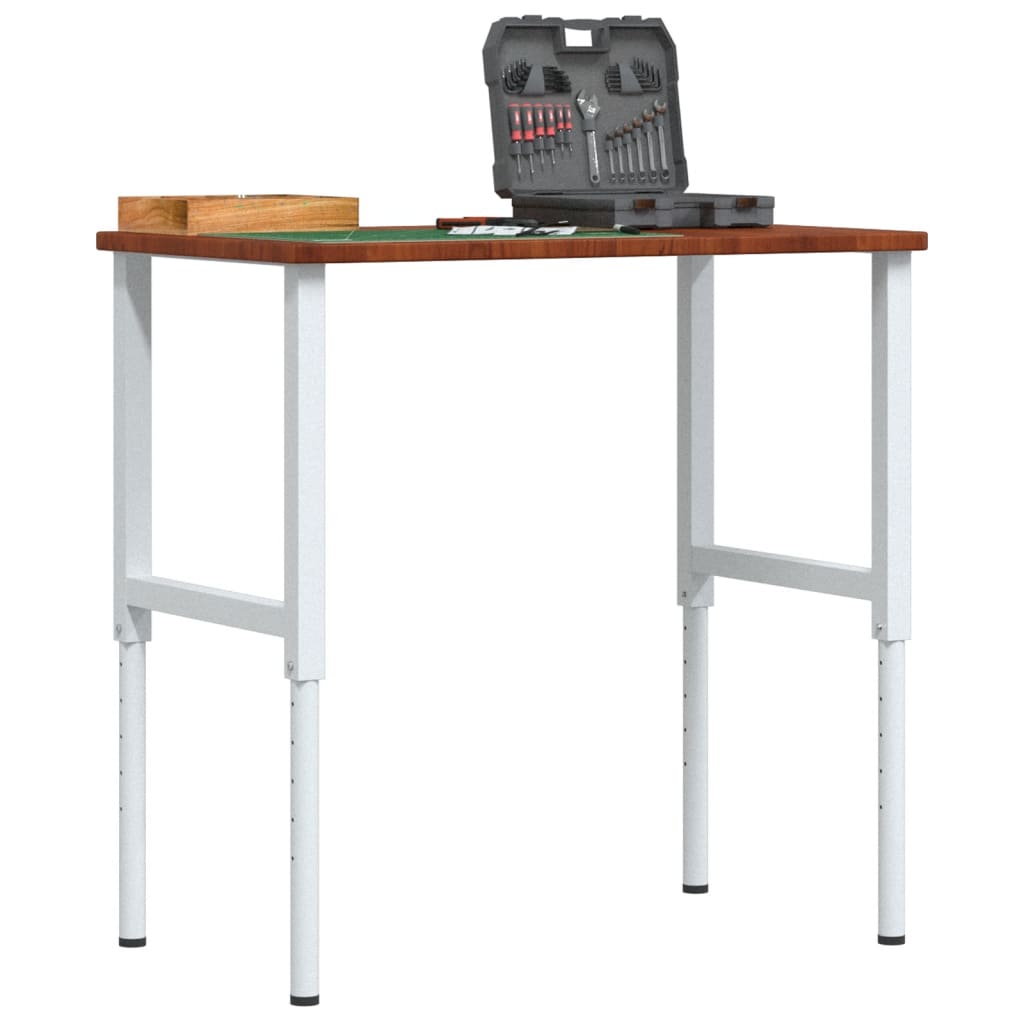 VidaXL Werkbank Rechteck 100x60x (71,5-98) cm Eiche dunkelbraun