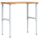 VidaXL Rechteckige Werkbank 100x60x(73-99,5) cm Massives Akazienholz