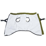 VidaXL Hundemantel mit Geschirr, wasserdicht, reflektierend, Armeegrün, L44