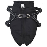 VidaXL Hundemantel mit Geschirr wasserdicht reflektierend schwarz L36