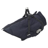VidaXL Hundemantel mit Geschirr, wasserdicht, reflektierend, Marineblau, L52