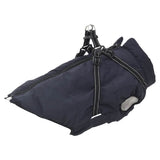 VidaXL Hundemantel mit Geschirr, wasserdicht, reflektierend, Marineblau, L68