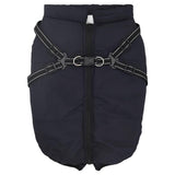 VidaXL Hundemantel mit Geschirr, wasserdicht, reflektierend, Marineblau, L68