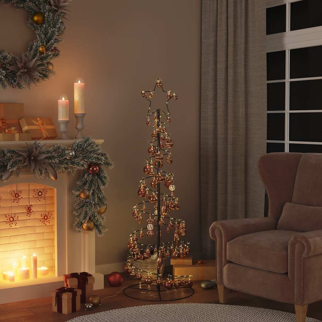 Vidaxl Weihnachtskugeln 98 Stück ø3 4 6 cm braun