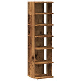 VidaXL Schuhschrank 28x27x102 cm fertiges Holz, altholzfarben