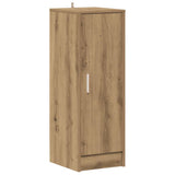 VidaXL Schuhschrank 32x35x92 cm aus handgefertigtem Holz, handwerkliche Eichenfarbe