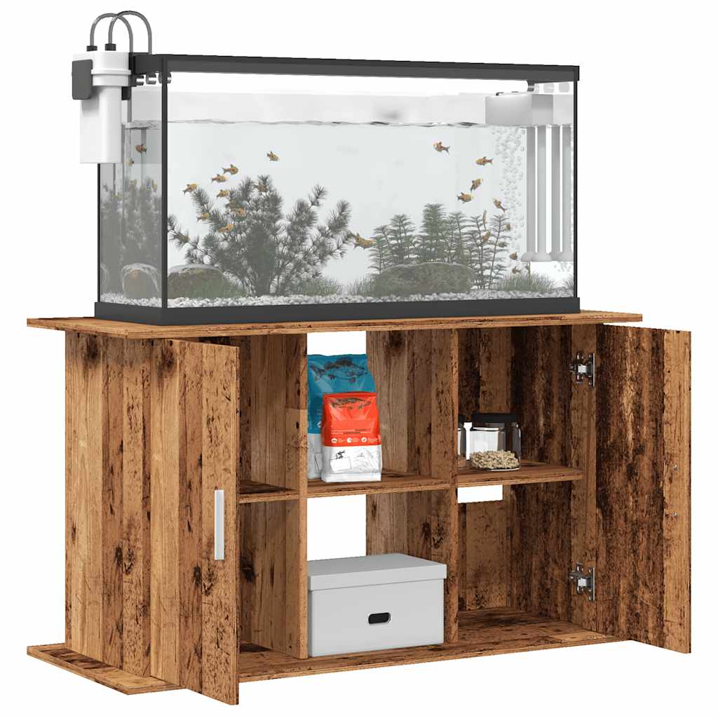 Vidaxl Aquarium Standard 101x41x58 cm Forarbejdet træ gammel træ farvet