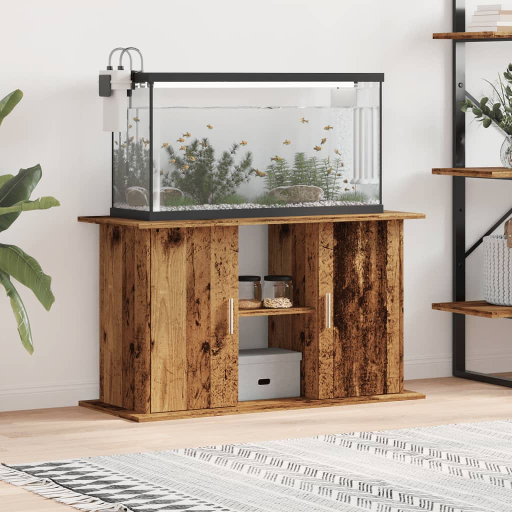 Estándar de Aquarium Vidaxl 101x41x58 cm de madera procesada de madera vieja