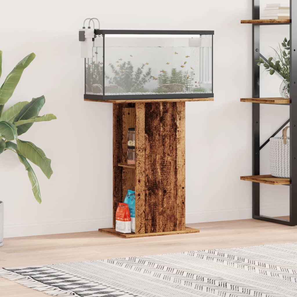 Vidaxl Aquarium Standard 36x60.5x72.5 CM verschafft Holz alen Holzaarf faarweg