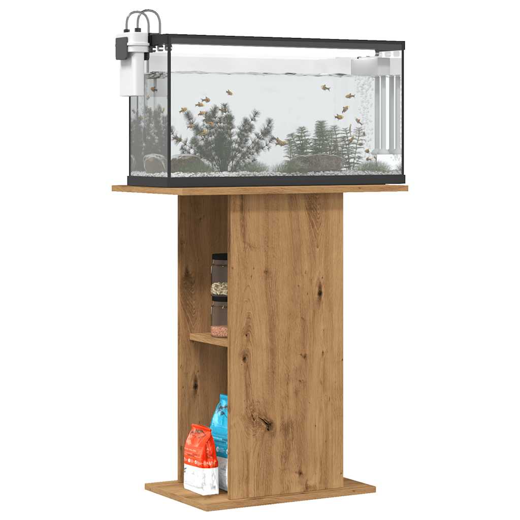 Vidaxl Aquarium Standard 36x60,5x72,5 cm zpracované dřevěné řemeslné dub