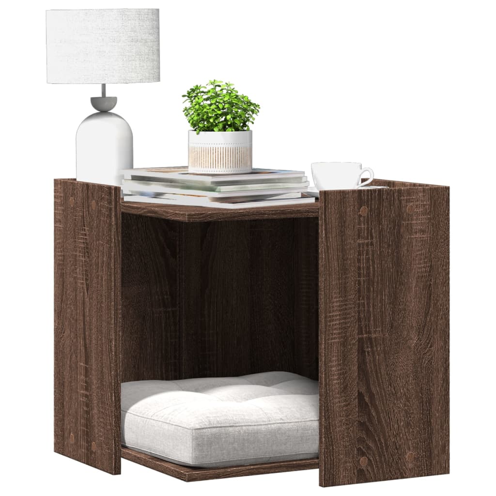 Vidaxl Cattenbakkast 53x53x51 cm cortado de madera marrón -Coled