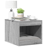 Vidaxxl Katzentoilette 47 x 59 x 42 cm, Holzwerkstoff, Farbe Sonoma-Eiche, Grau