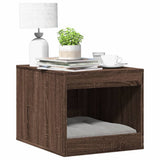 Vidaxxl Katzentoilette 47x59x42 cm, fertiges Holz, braune Eiche