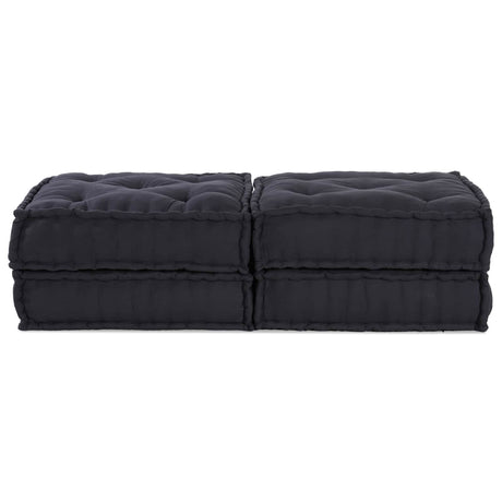 Vidaxl modulair bank 2 pcs antraciet 140 x 70 x 36 cm stof