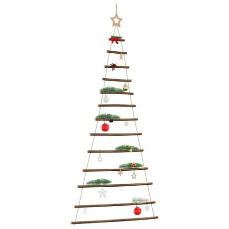 Vidaxl hangende kerstboom met topster 86x180 cm natuurlijke tak