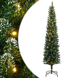 VidaXL Künstlicher Weihnachtsbaum schmal mit 150 LEDs 120 cm