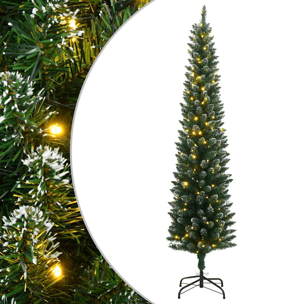 VidaXL Künstlicher Weihnachtsbaum schmal mit 300 LEDs 210 cm