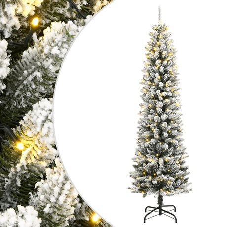 Vidaxl kunstkerstboom met 300 led's en sneeuw 210 cm