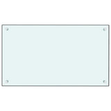 Vidaxl Spate Screens Kitchen 2 St 70x40 cm Verre durci blanc