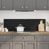 Vidaxl Splash -Screens Kitchen 2 St 70x40 cm Verre durcie noir