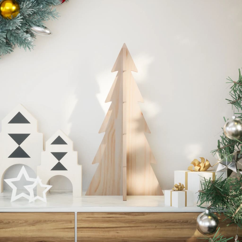 Vidaxx Weihnachtsdekoration Weihnachtsbaum 59,5 cm aus massivem Kiefernholz