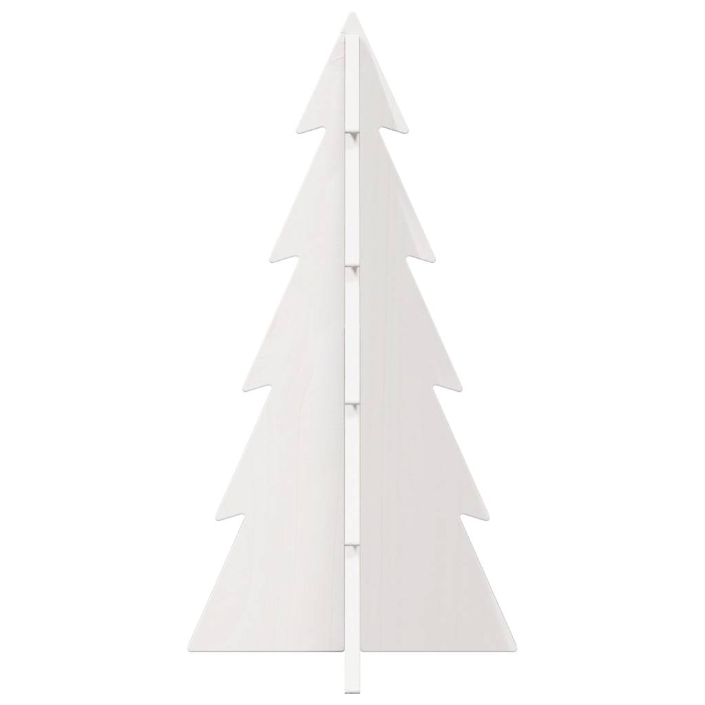 Vidaxx Weihnachtsdekoration Weihnachtsbaum 59,5 cm massives Kiefernholz weiß