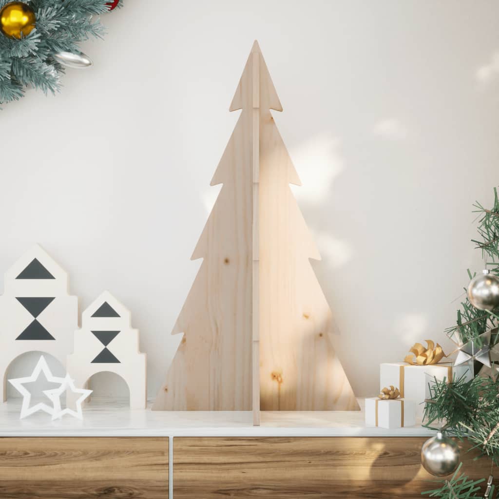 Vidaxx Weihnachtsdekoration Weihnachtsbaum 80 cm aus massivem Kiefernholz