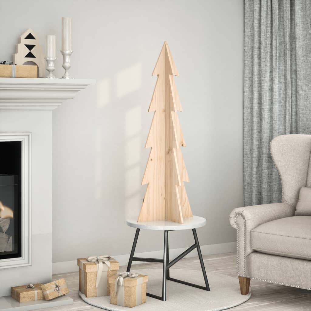 Vidaxx Weihnachtsdekoration Weihnachtsbaum 112 cm aus massivem Kiefernholz