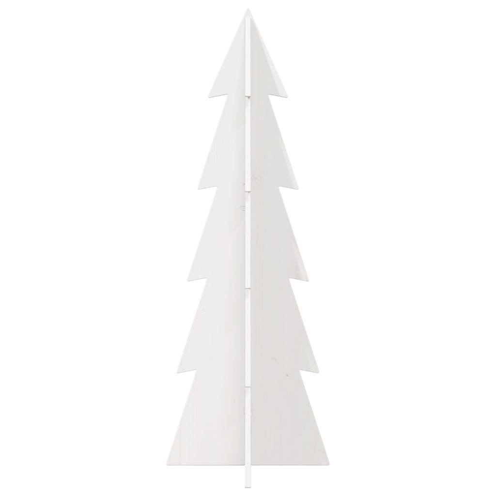 Vidaxx Weihnachtsdekoration Weihnachtsbaum 112 cm massives Kiefernholz weiß