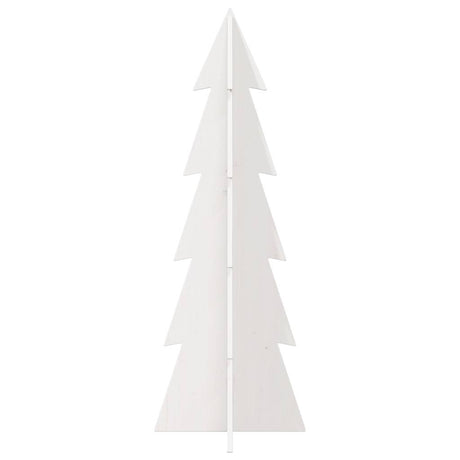 Vidaxx Weihnachtsdekoration Weihnachtsbaum 112 cm massives Kiefernholz weiß