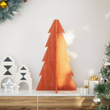 Vidaxx Weihnachtsdekoration Weihnachtsbaum 69,5 cm massives Kiefernholz, waschbraun