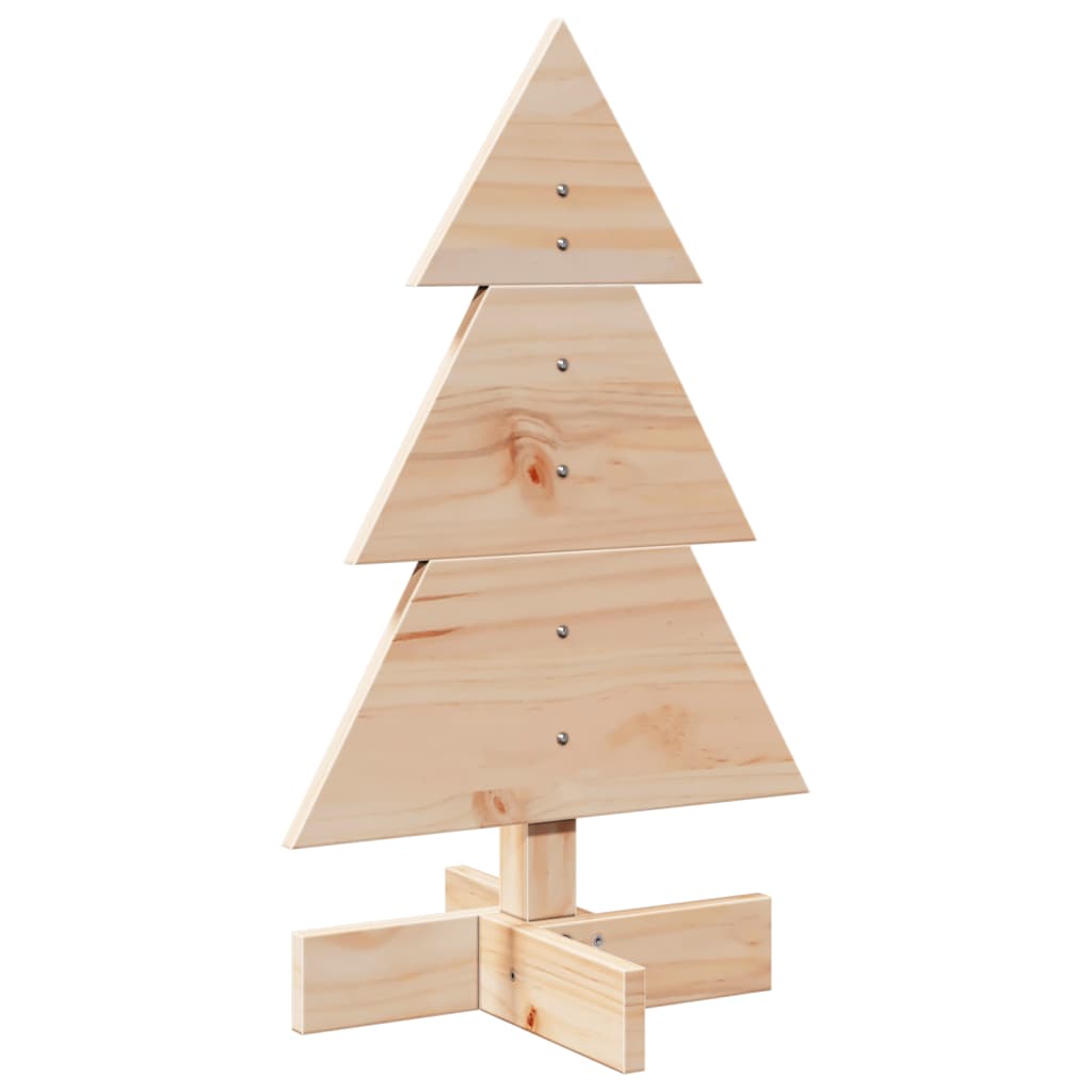 Vidaxl kerstdecoratie kerstboom 60 cm massief grenenhout