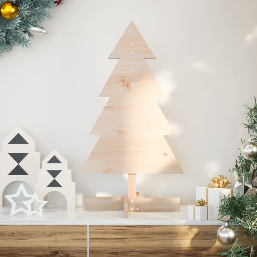 Vidaxx Weihnachtsdekoration Weihnachtsbaum 80 cm aus massivem Kiefernholz