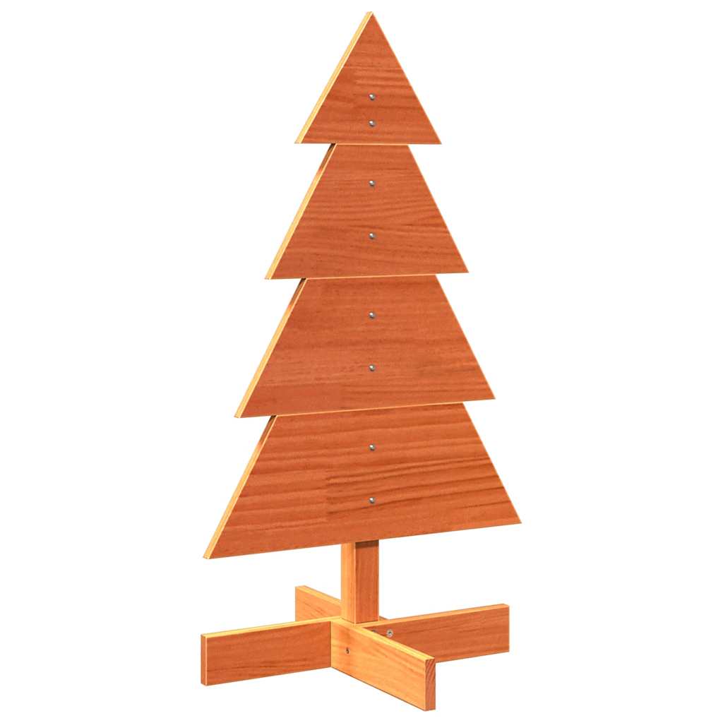 Vidaxx Weihnachtsdekoration Weihnachtsbaum 80 cm massives Kiefernholz, waschbraun